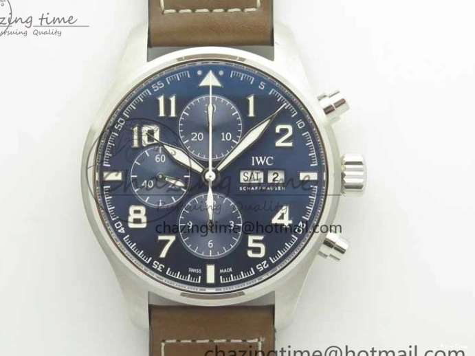 MIROTIME 1223 Pilot Chrono 377721 “Le Petit Prince” SS ZF 1:1 Best Edition on Brown Leather Strap A Snug 7180